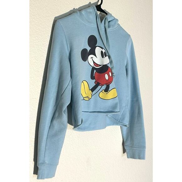 Disney Mickey Mouse Sky Blue Crop Top - Women's Medium - Picture 4 of 4